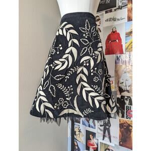 Stunning Embroidered Whimsygoth Skirt